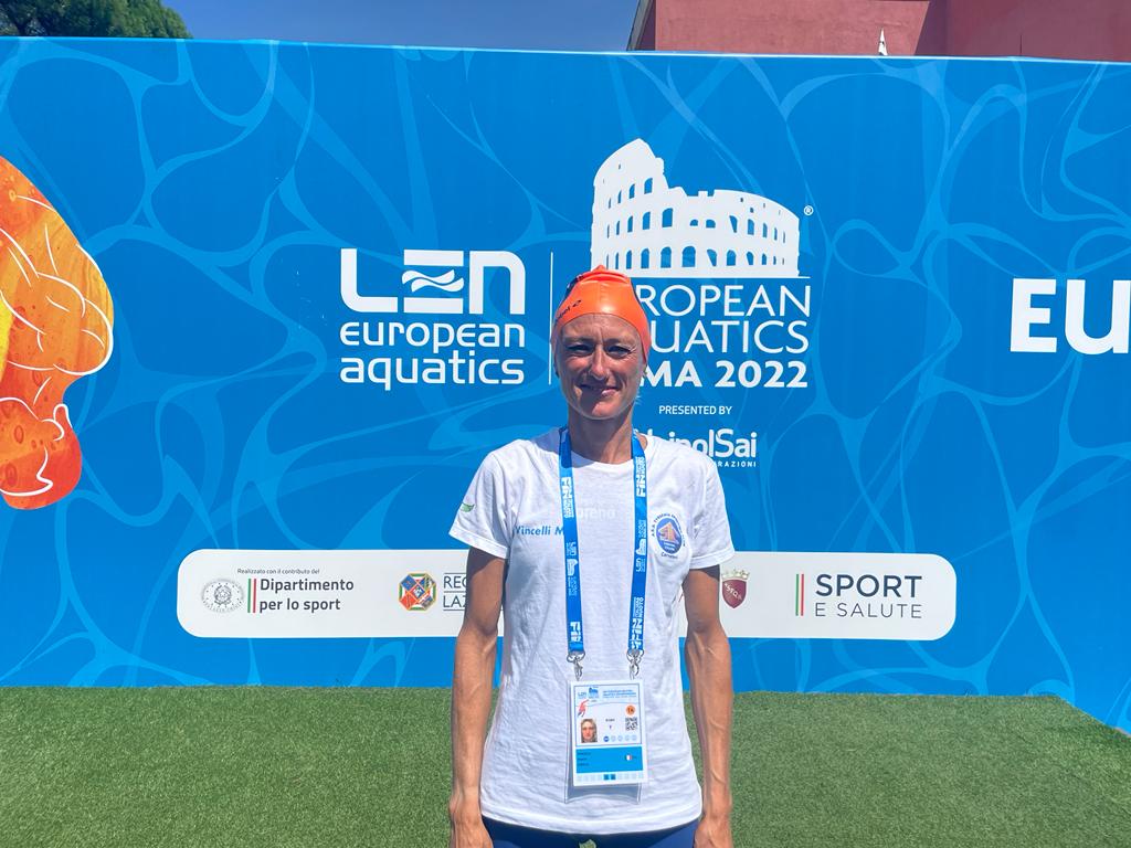 Europei Master Nuoto Tyrsenia Cerveteri in gara con Monia Vincelli